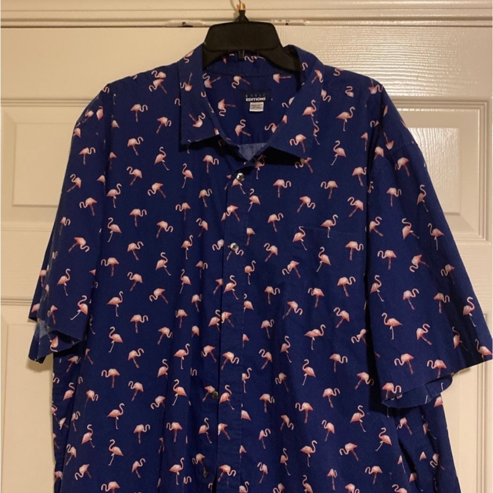 Mens flamingo design top